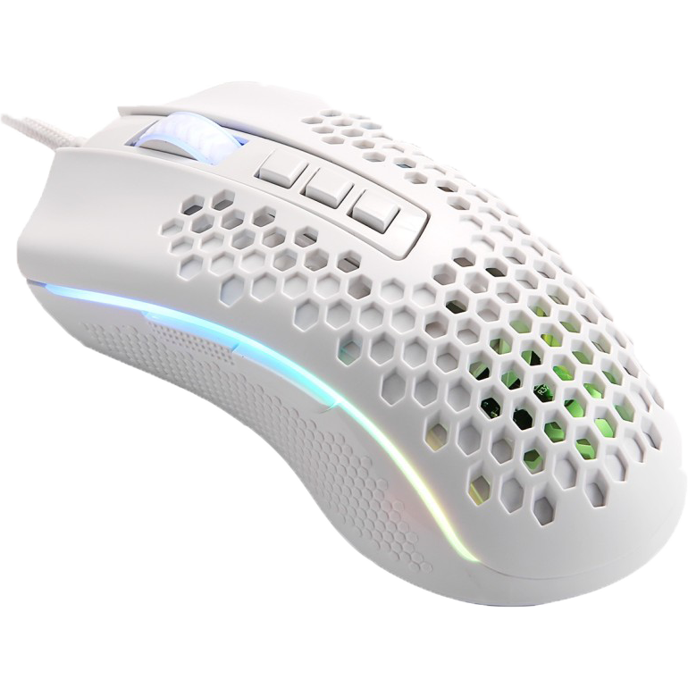 MOUSE REDRAGON M808W | موس ردراگون گیمینگ باسیم سفید